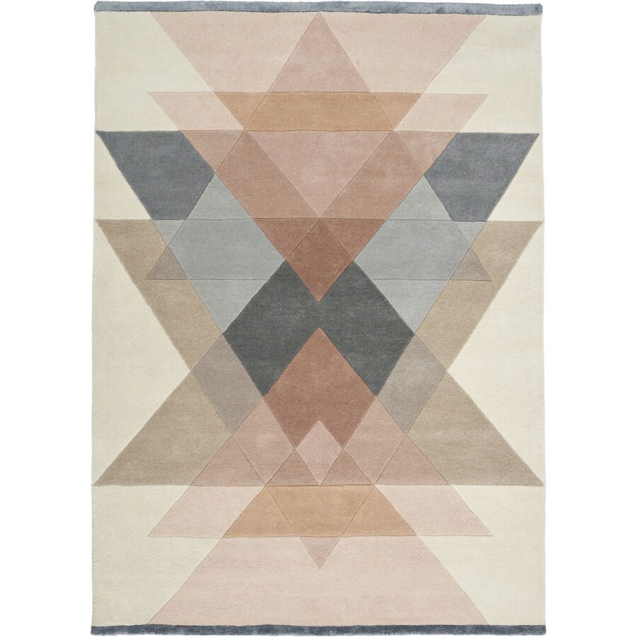 Teppich Freya Beige Wolle 140 cm 200 cm - Teppich