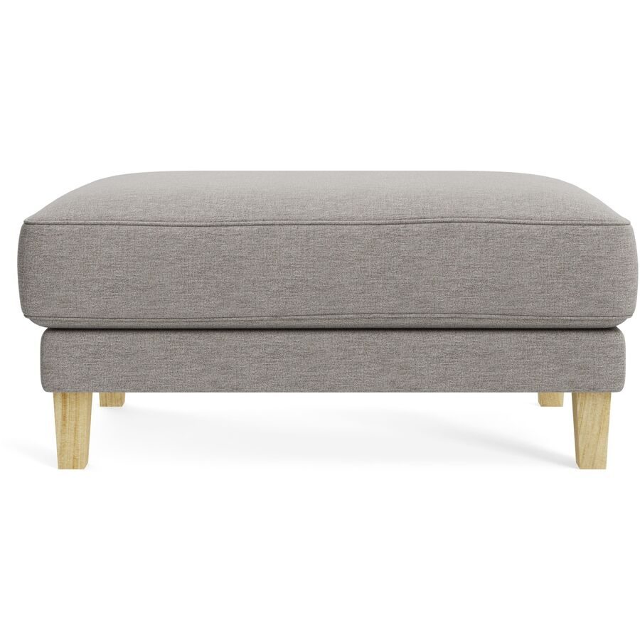 Hocker Avena Beige/Braun Holz/Stoff 101 cm 45 cm - Material: Stoff/Holzfuss Eiche - Möbel Konfigurator: Traummöbel individuell zusammenstellen -
