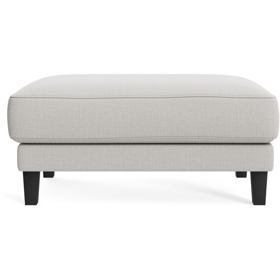 Hocker Avena Beige/Schwarz Holz/Stoff 101 cm 45 cm - Farbe: cream - Material: Stoff/Holzfuss schwarz - Möbel Konfigurator: Traummöbel individuell