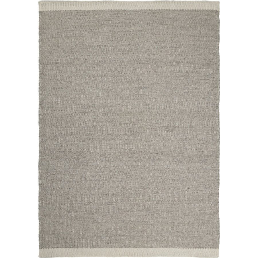 Teppich Frode Grau Wolle 170 cm 240 cm - Farbe: natur - Teppich