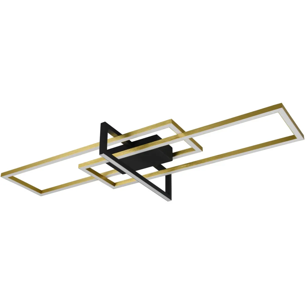 Deckenlampe Cecile Metall 100 cm 11.5 cm - Farbe: messing matt - LED - Lichtfarbe: Warmweiss - Deckenlampe- LED Energiesparlampe