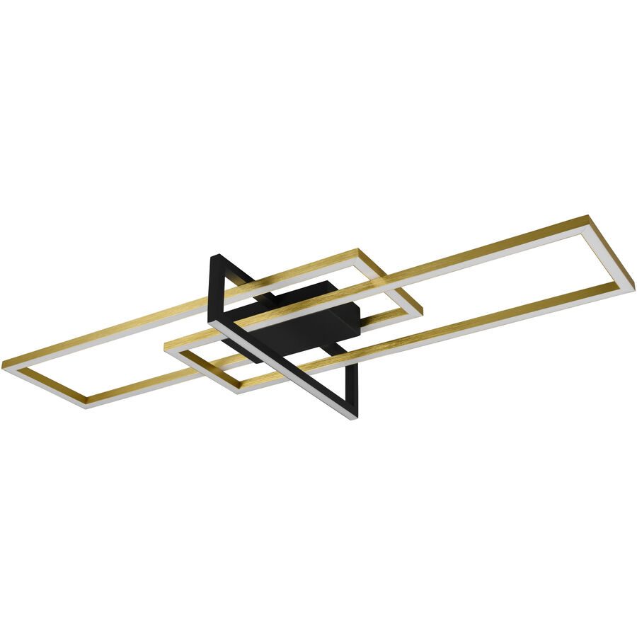 Deckenlampe Cecile Metall 100 cm 11.5 cm - Farbe: messing matt - LED - Lichtfarbe: Warmweiss - Deckenlampe- LED Energiesparlampe