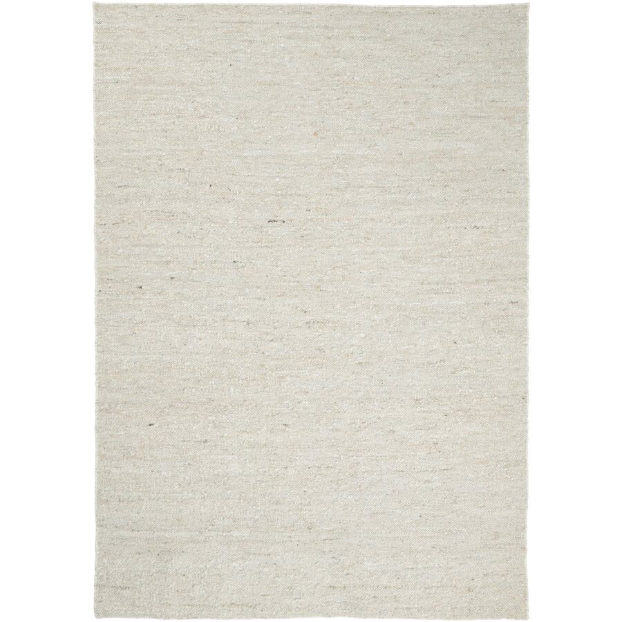 Teppich Logmar Weiss Wolle 200 cm 300 cm - Farbe: ivory - Teppich