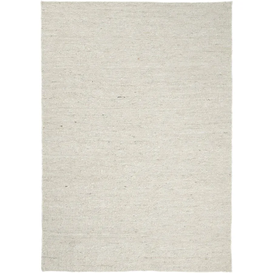 Teppich Logmar Weiss Wolle 200 cm 300 cm - Farbe: ivory - Teppich