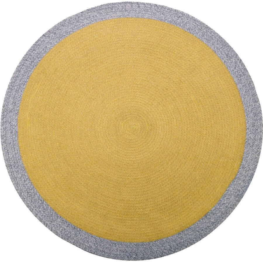 Kinderteppich Trixibelle Gelb Wolle 120 cm 120 cm - Farbe: kurkuma - Kinderteppich