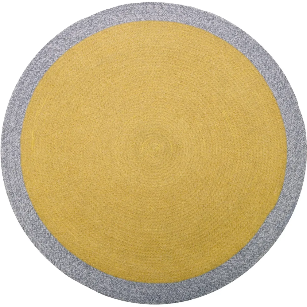 Kinderteppich Trixibelle Gelb Wolle 120 cm 120 cm - Farbe: kurkuma - Kinderteppich