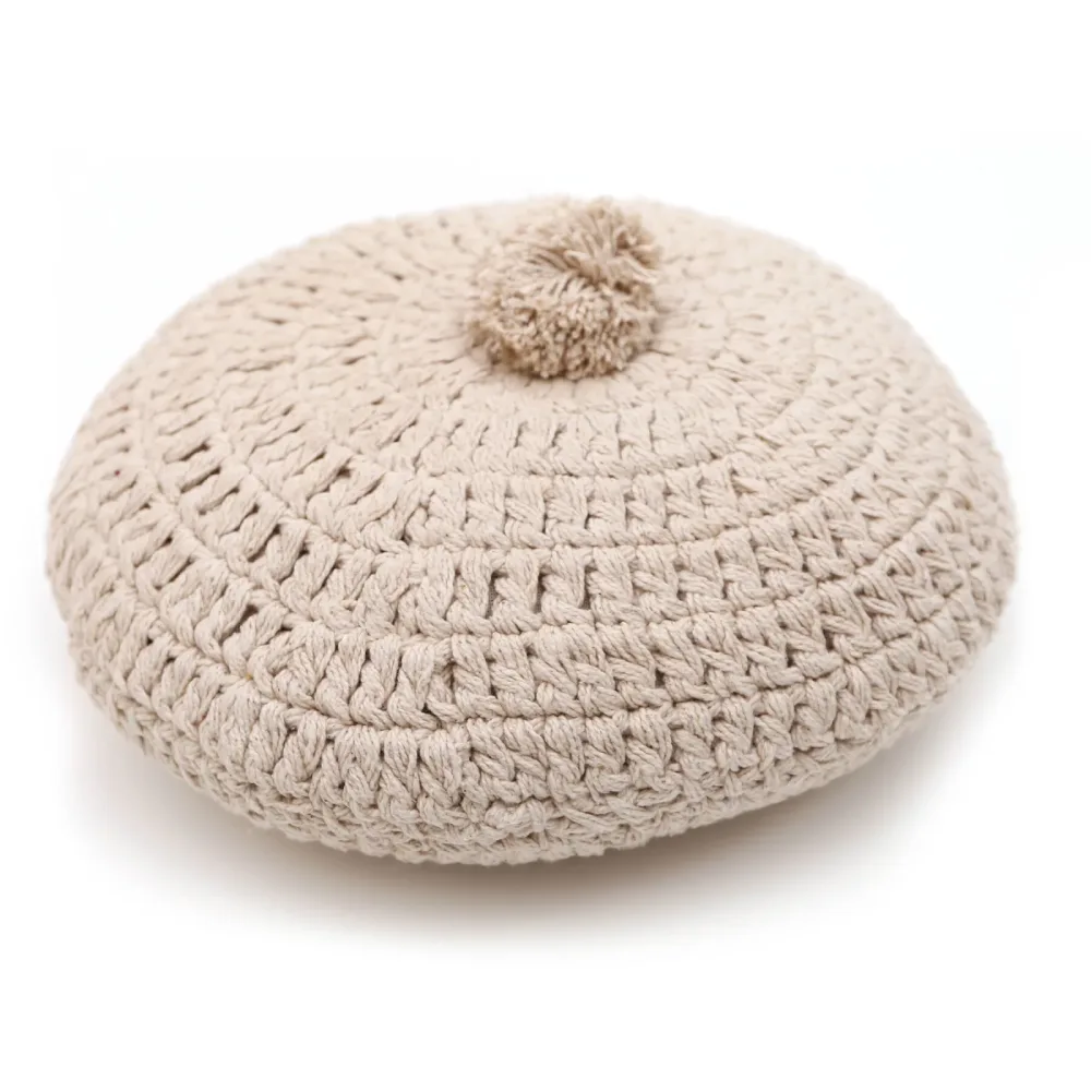 Zierkissen Floriana Beige Baumwolle 30 cm 30 cm - Farbe: ecru - Zierkissen