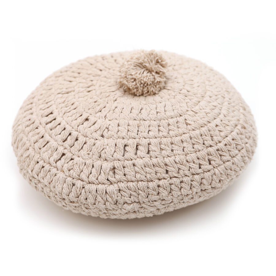 Zierkissen Floriana Beige Baumwolle 30 cm 30 cm - Farbe: ecru - Zierkissen