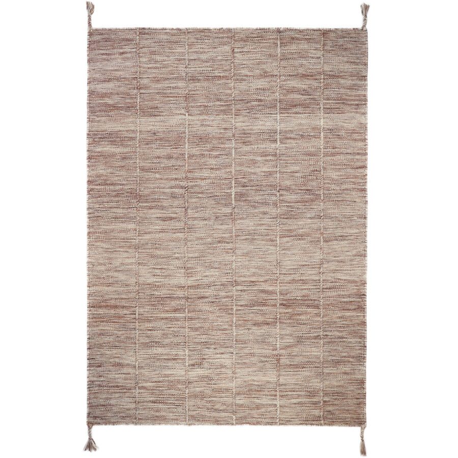 Teppich Davin Braun/Rosa Wolle 100 cm 140 cm - Teppich