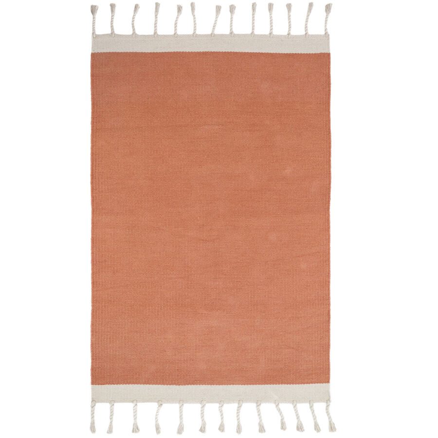 Teppich Dorentina Rosa Baumwolle 100 cm 150 cm - Teppich