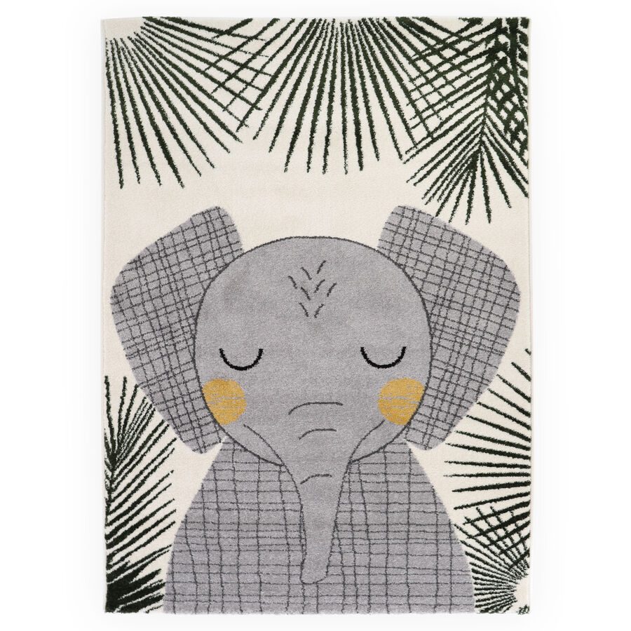 Kinderteppich Zerin Grau 120 cm 170 cm - Farbe: Grey - Material: Polypropylen - Kinderteppich