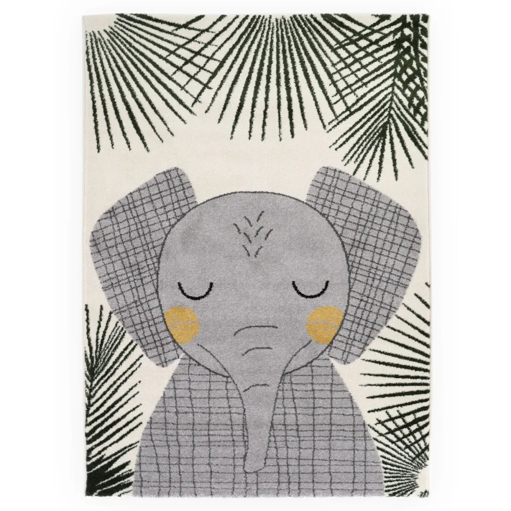 Kinderteppich Zerin Grau 120 cm 170 cm - Farbe: Grey - Material: Polypropylen - Kinderteppich