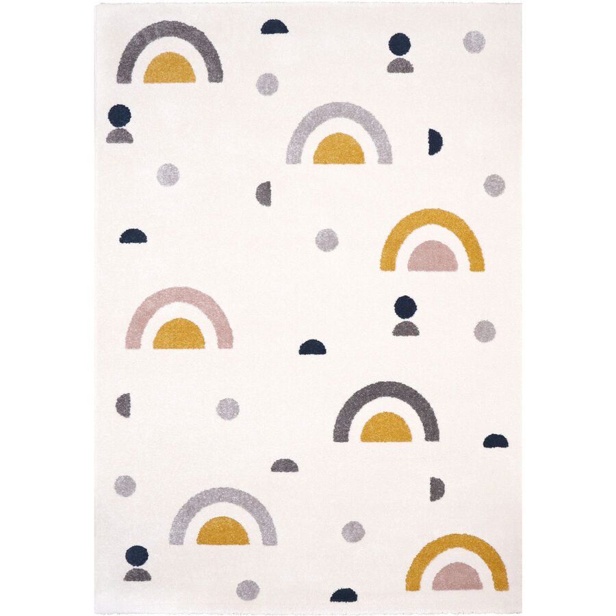 Kinderteppich Estefania Beige 135 cm 190 cm - Farbe: ecru - Material: Polypropylen - Kinderteppich