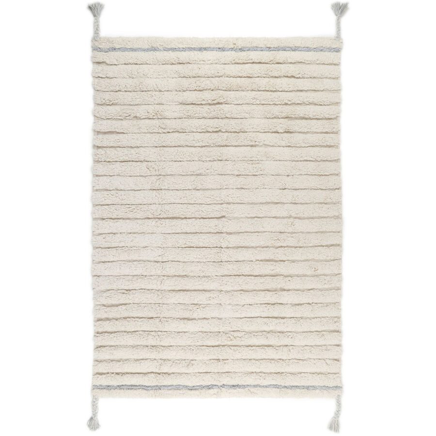 Kinderteppich Angeline Beige Baumwolle 100 cm 150 cm - Farbe: ecru - Kinderteppich