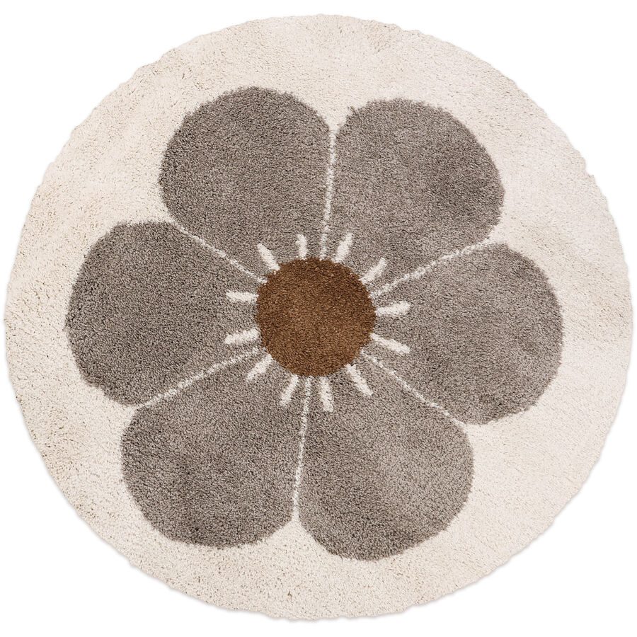 Kinderteppich Arnold Braun/Grau 120 cm 120 cm - Farbe: taupe - Material: Polypropylen - Kinderteppich