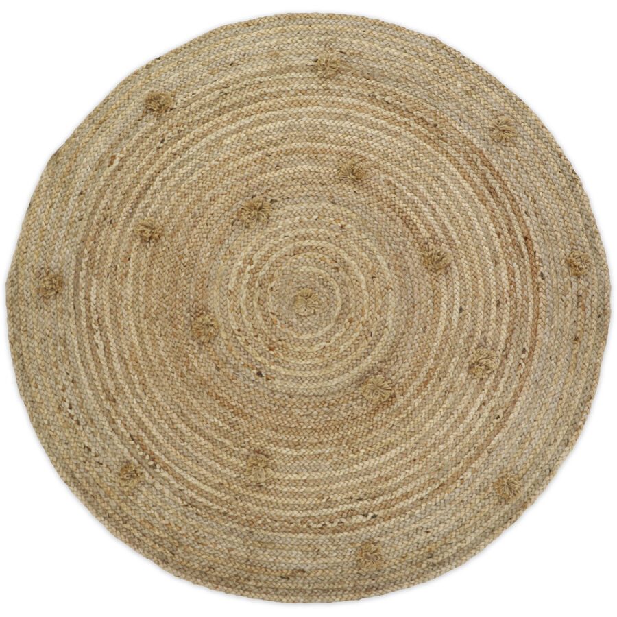 Teppich Jaroslav Jute 140 cm 140 cm - Teppich