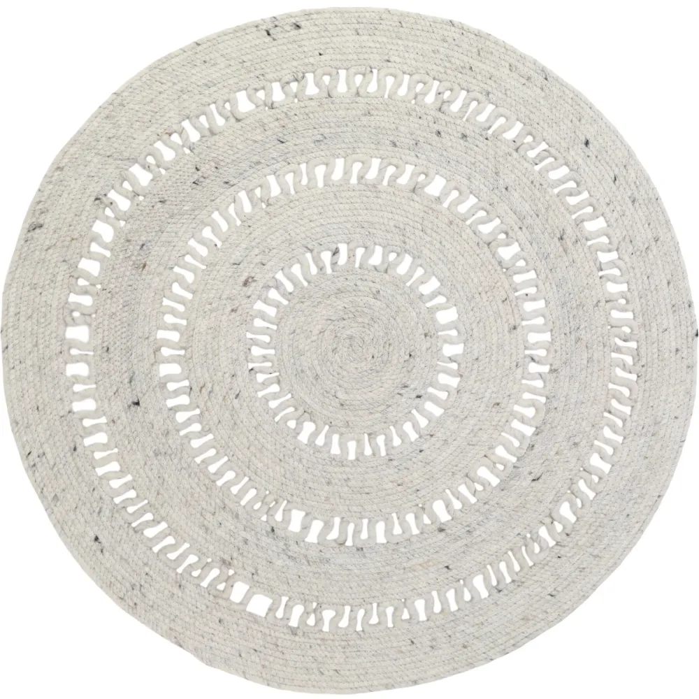 Teppich Journey Wolle 140 cm 140 cm - Farbe: Natural - Teppich