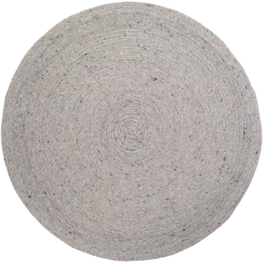 Teppich Juha Grau Wolle 140 cm 140 cm - Farbe: Grey - Teppich
