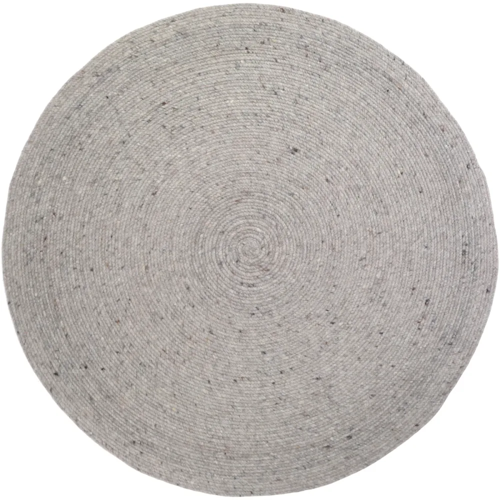 Teppich Juha Grau Wolle 140 cm 140 cm - Farbe: Grey - Teppich