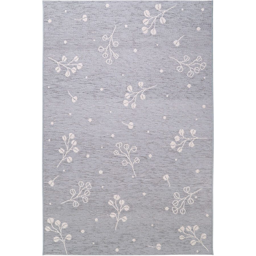 Teppich Mirabell Blau/Grau 115 cm 170 cm - Farbe: graublau - Material: Polypropylen - Teppich