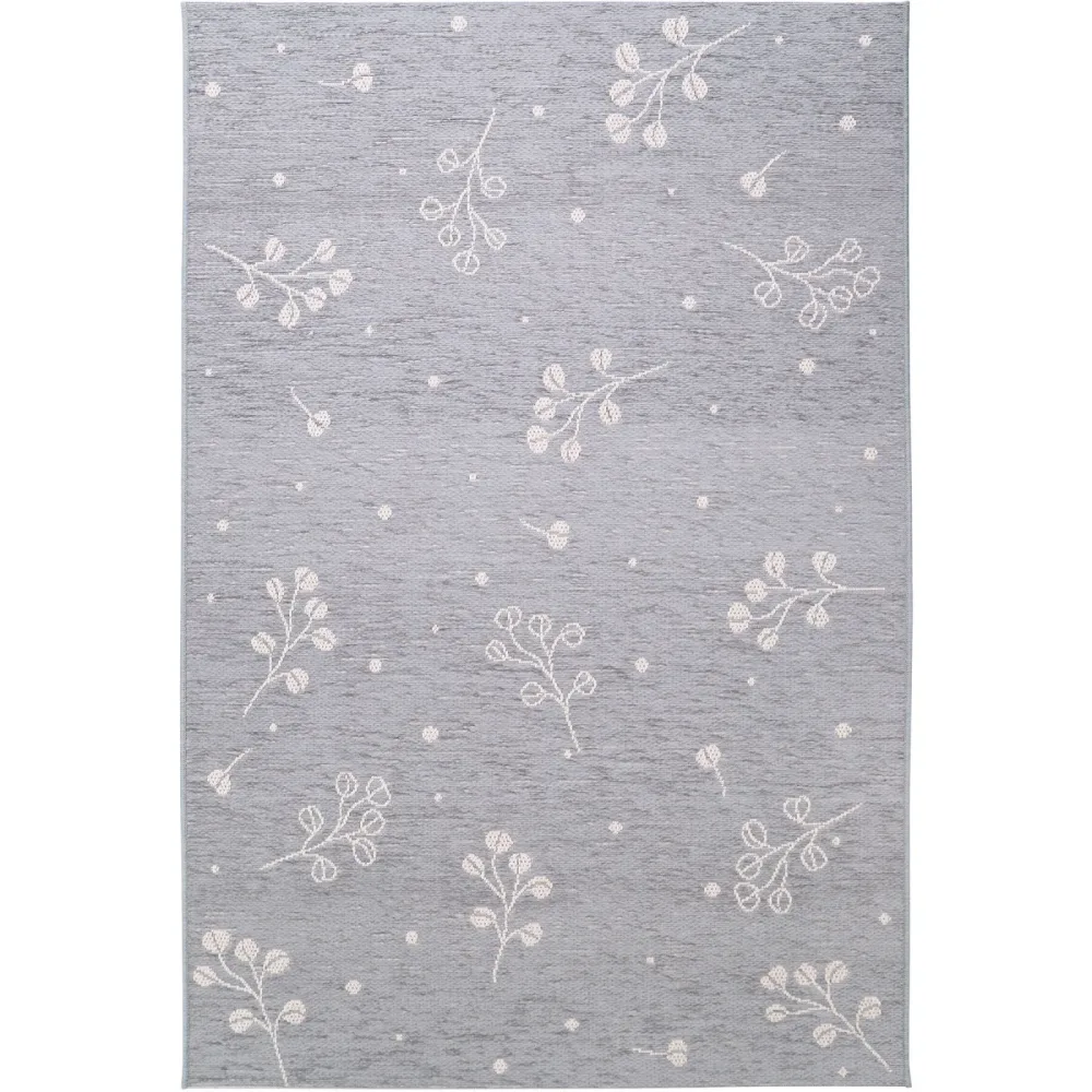 Teppich Mirabell Blau/Grau 115 cm 170 cm - Farbe: graublau - Material: Polypropylen - Teppich