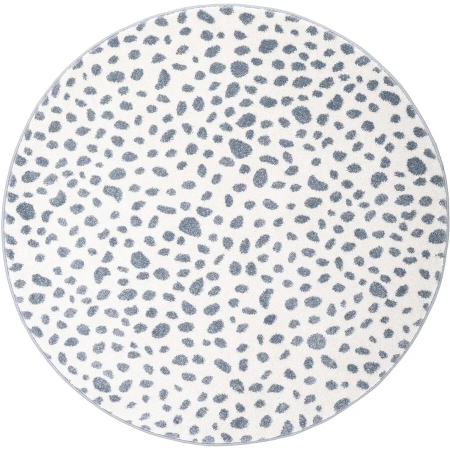 Kinderteppich Riccardo Blau/Grau Kunststoff 120 cm 120 cm - Farbe: graublau - Material: Polypropylen - Kinderteppich