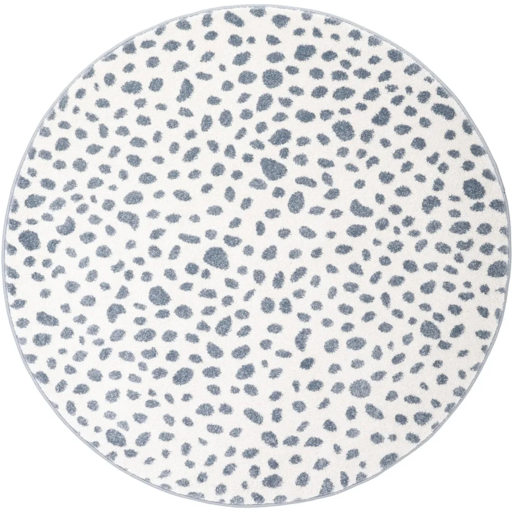 Kinderteppich Riccardo Blau/Grau Kunststoff 120 cm 120 cm - Farbe: graublau - Material: Polypropylen - Kinderteppich