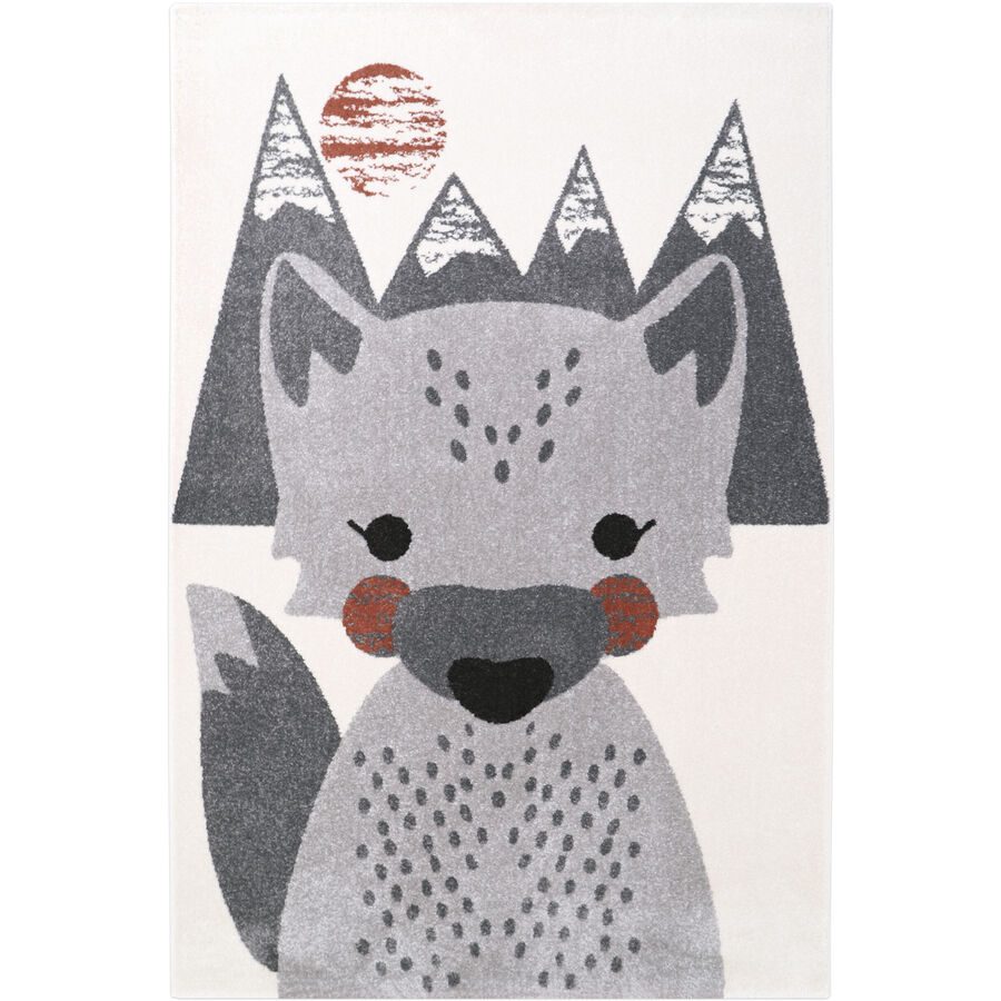 Kinderteppich Betsy Grau 120 cm 170 cm - Farbe: Grey - Material: Polypropylen - Kinderteppich