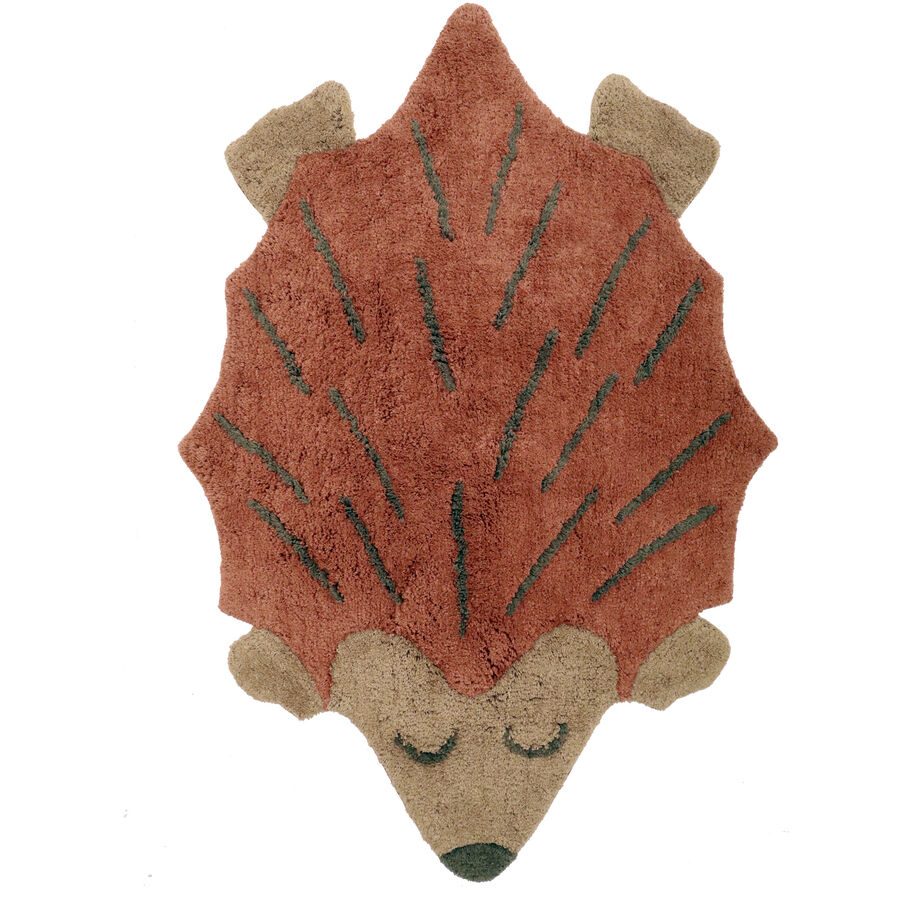 Kinderteppich Merve Baumwolle 80 cm 120 cm - Farbe: Ingwer - Kinderteppich