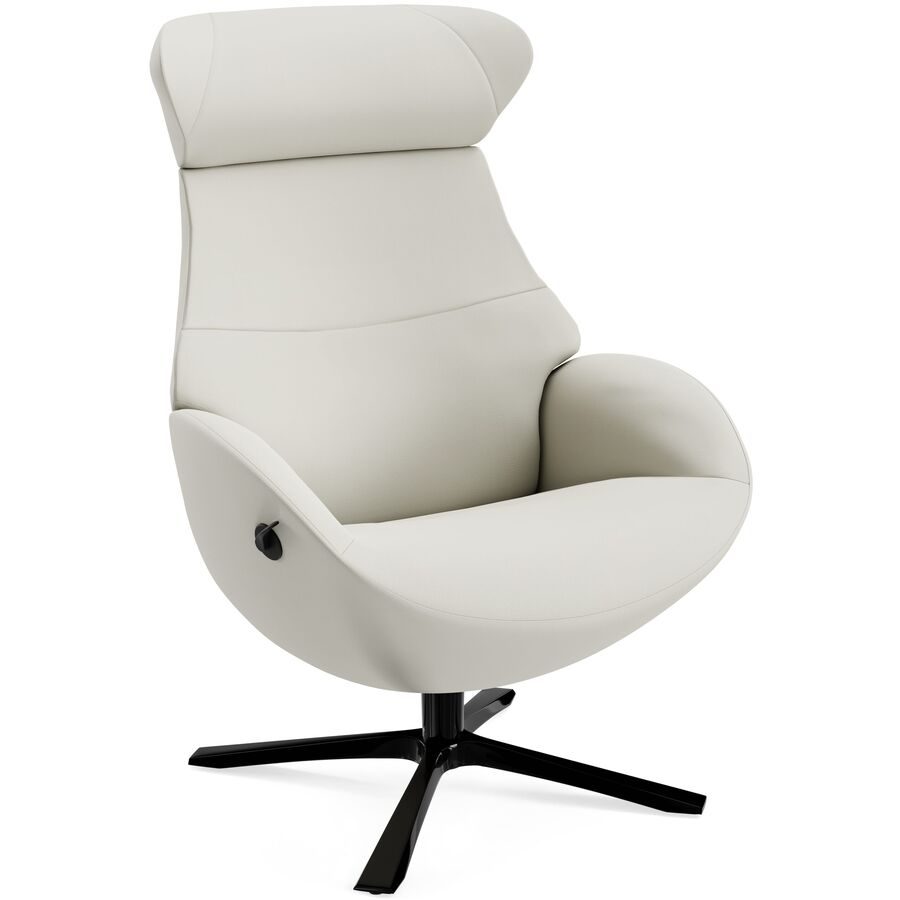 Conform Relaxsessel Daja Weiss Leder 81 cm 163 cm - Möbel Konfigurator: Traummöbel individuell zusammenstellen - Relaxsessel