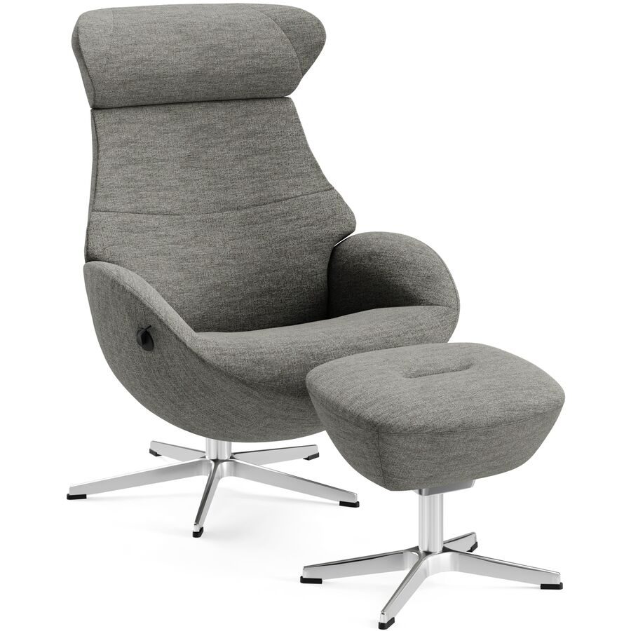 Conform Relaxsessel Daja Grau Stoff 180 cm 163 cm - Möbel Konfigurator: Traummöbel individuell zusammenstellen - Relaxsessel