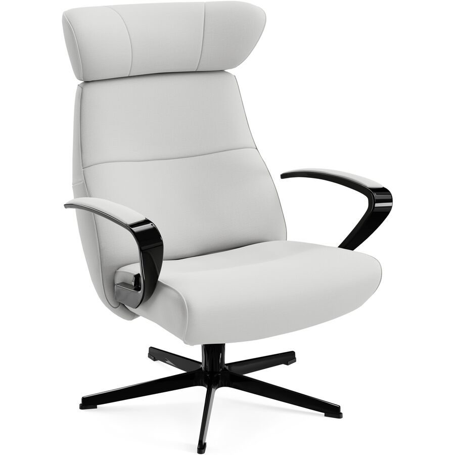 Conform Sessel Enno Weiss/Schwarz Stoff/Aluminium 81 cm 163 cm - Farbe: Snow, Schwarz - Material: Stoff, Aluminium - Möbel Konfigurator: Traummöbel
