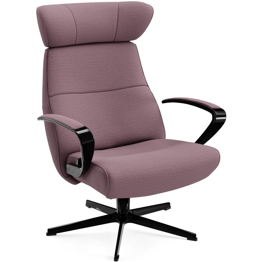 Conform Sessel Enno Lila/Schwarz Stoff/Aluminium 81 cm 163 cm - Farbe: Lavender, Schwarz - Material: Stoff, Aluminium - Möbel Konfigurator: Traummöbel