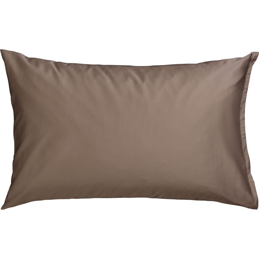 Kissenbezug Kos Braun Satin 65 cm 100 cm - Farbe: taupe - Kissenbezug
