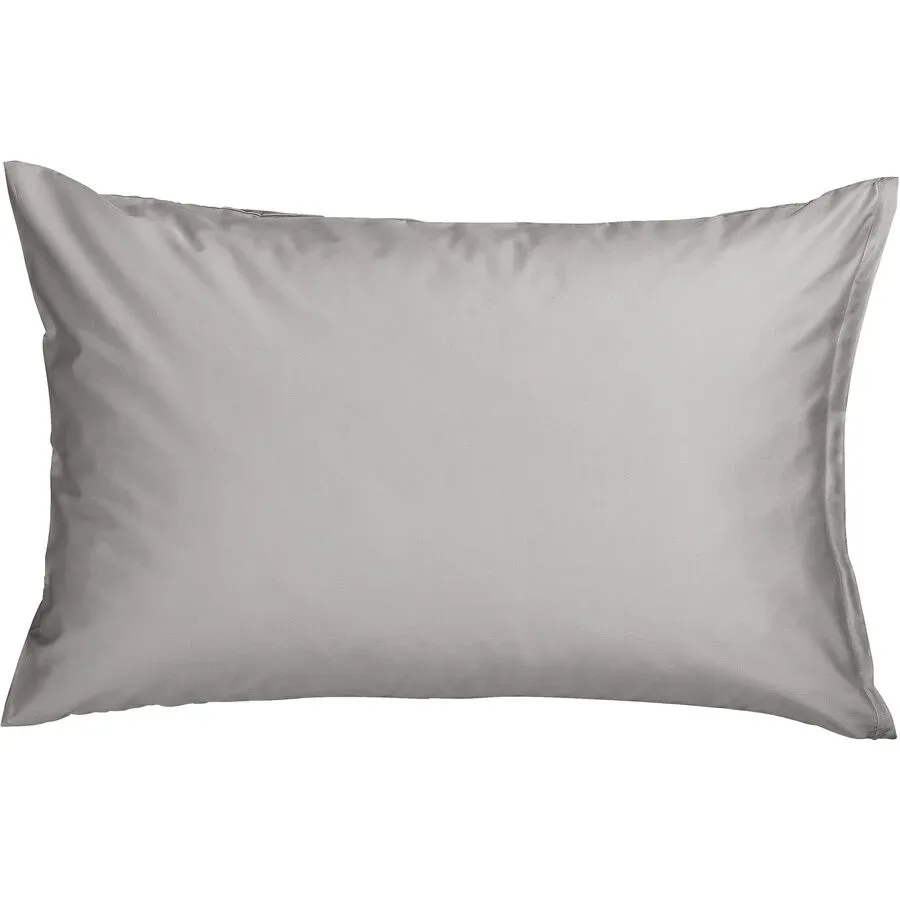 Kissenbezug Kos Silber Satin 65 cm 65 cm - Farbe: Silver - Kissenbezug