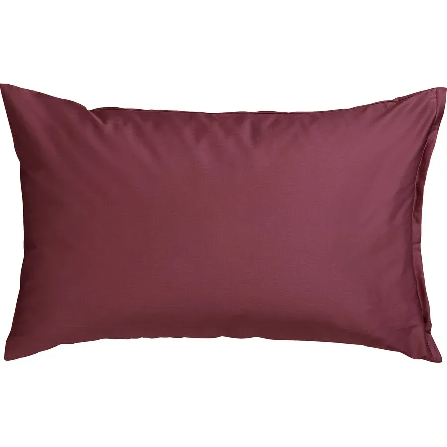 Kissenbezug Kos Rot Satin 65 cm 65 cm - Farbe: Burgundy - Kissenbezug