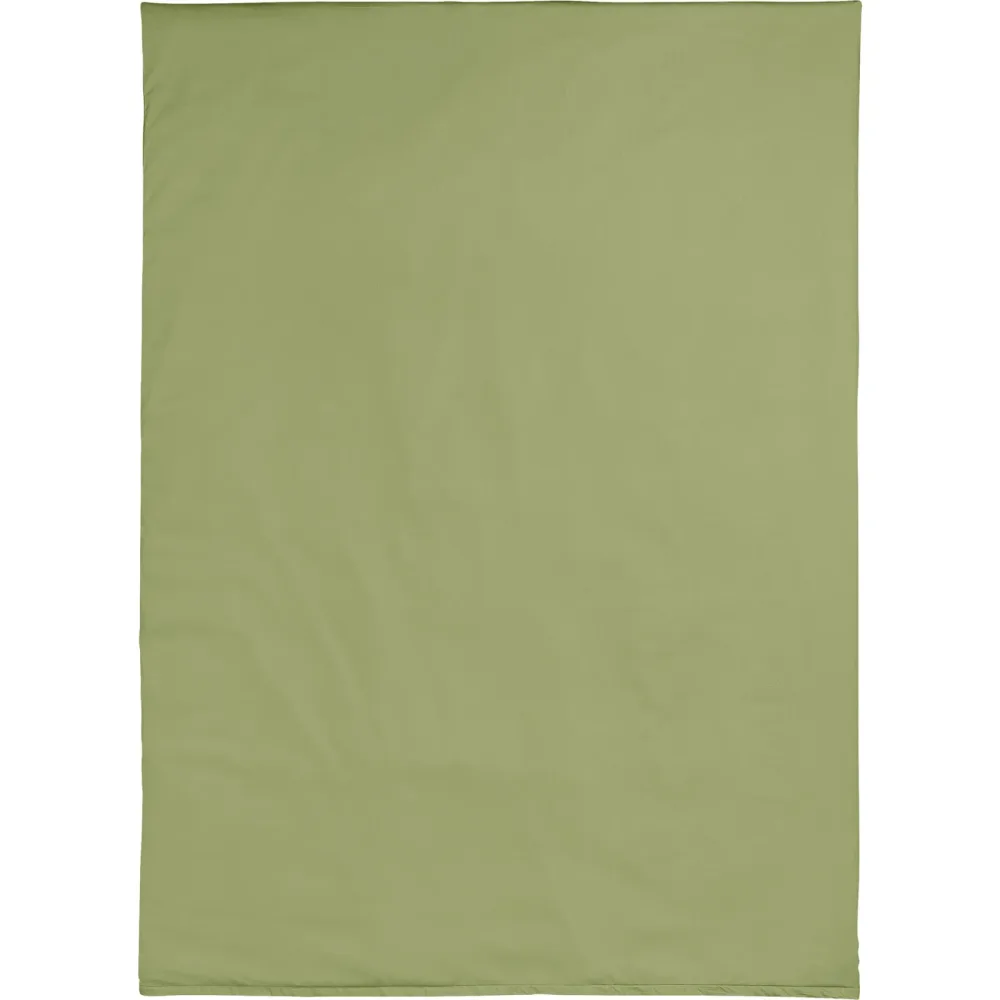 Duvetbezug Kos Grün Satin 210 cm 200 cm - Farbe: olive - Duvetbezug