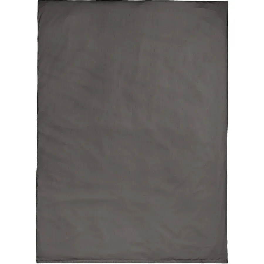 Duvetbezug Kos Silber Satin 210 cm 160 cm - Farbe: Titanium - Duvetbezug