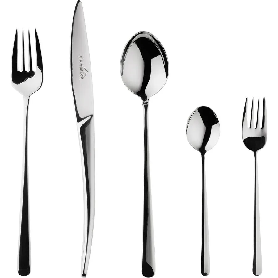Gipfelstück Besteck-Set Elegance Silber Edelstahl Rostfrei 18/10 - Farbe: chrom - Material: Chromnickelstahl 18/10 - Besteck-Set