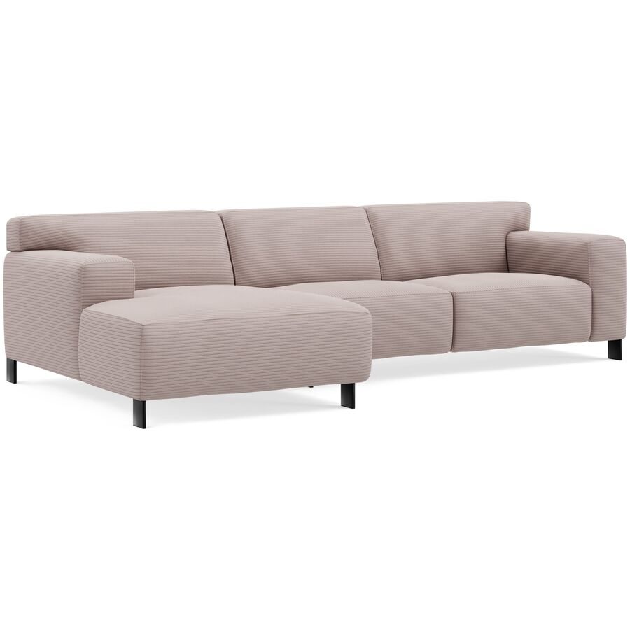 Ecksofa Vada Rosa Stoff 301 cm 160 cm - Farbe: Altrosa - Möbel Konfigurator: Traummöbel individuell zusammenstellen - Ecksofa