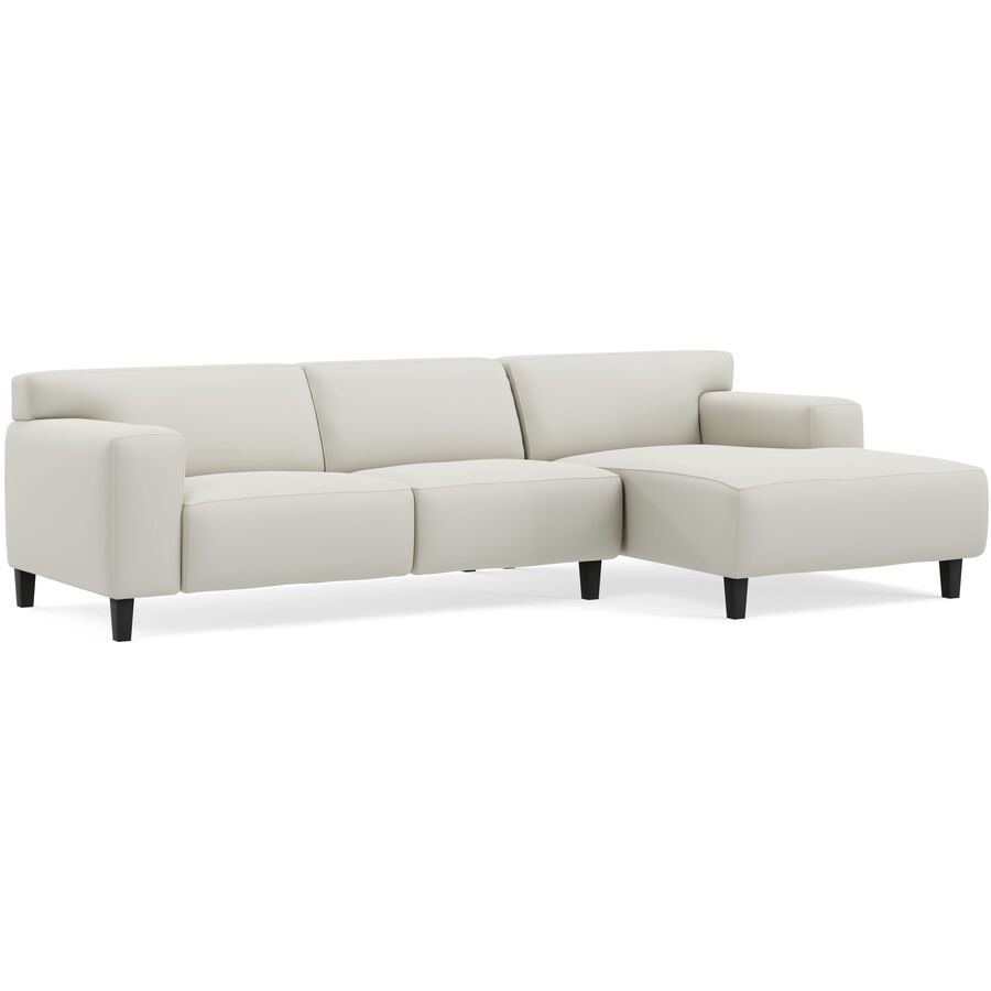 Ecksofa Vada Weiss Leder 300 cm 160 cm - Möbel Konfigurator: Traummöbel individuell zusammenstellen - Ecksofa