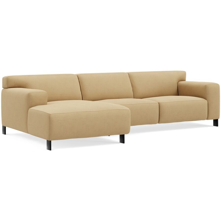 Ecksofa Vada Gelb Stoff 301 cm 160 cm - Farbe: senf - Möbel Konfigurator: Traummöbel individuell zusammenstellen - Ecksofa