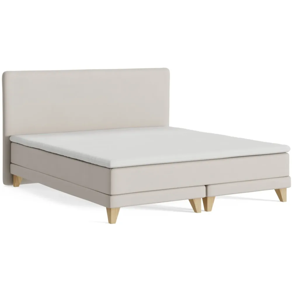 Boxspringbett President Beige Stoff 180 x 200 cm - Möbel Konfigurator: Traummöbel individuell zusammenstellen - Boxspringbett