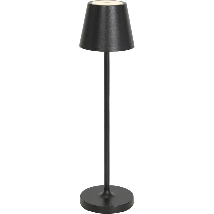 Tischlampe Aline Schwarz Aluminium/Kunststoff 7 cm 27 cm - LED - Lichtfarbe: Extra warmweiss - Material: Aluminium, Kunststoff - Tischlampe- LED