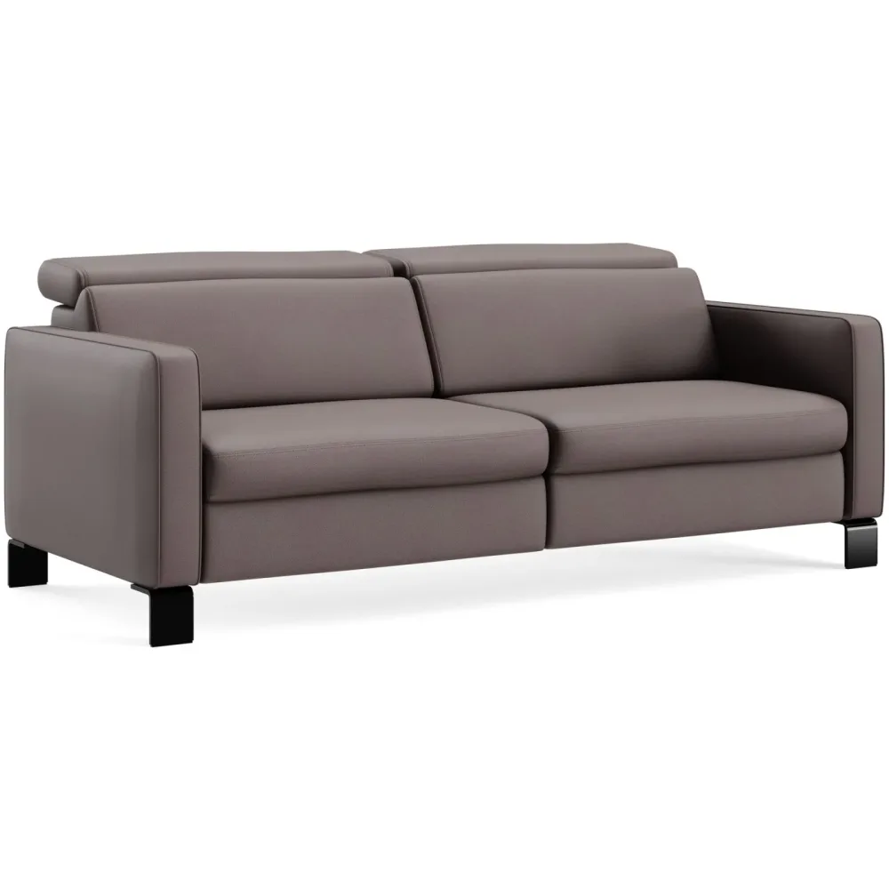 Sofa Move Braun Leder 212 cm 100 cm - Farbe: braun-grau - Möbel Konfigurator: Traummöbel individuell zusammenstellen - Sofa