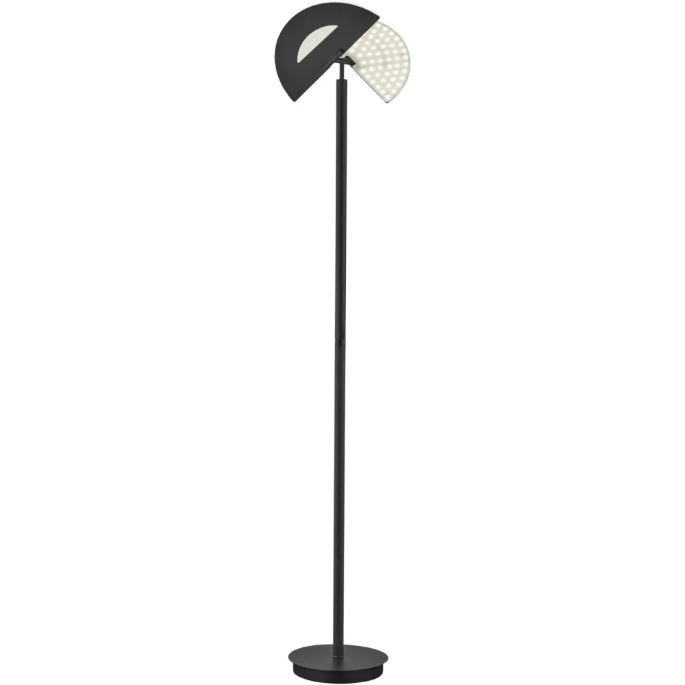 Stehlampe Lina Schwarz Eisen 185 cm - LED - Lichtfarbe: Extra warmweiss - Kaltes Tagesweiss - Stehlampe- LED Energiesparlampe