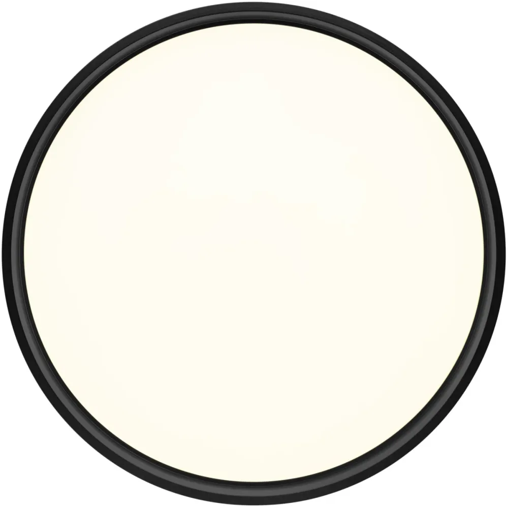 Deckenlampe Led Schwarz Eisen 50 cm 8.5 cm - LED - Lichtfarbe: Extra warmweiss - Deckenlampe- LED Energiesparlampe