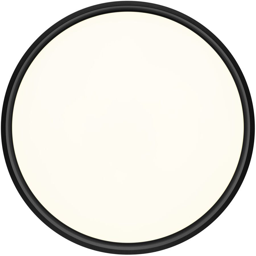 Deckenlampe Led Schwarz Eisen 50 cm 8.5 cm - LED - Lichtfarbe: Extra warmweiss - Deckenlampe- LED Energiesparlampe