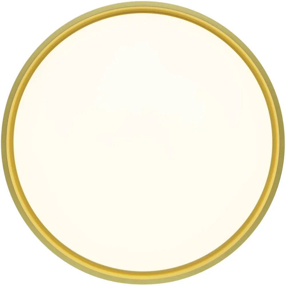 Deckenlampe Nina Gold/Schwarz Eisen 50 cm 9 cm - Farbe: schwarz-gold - LED - Lichtfarbe: Extra warmweiss - Deckenlampe- LED Energiesparlampe
