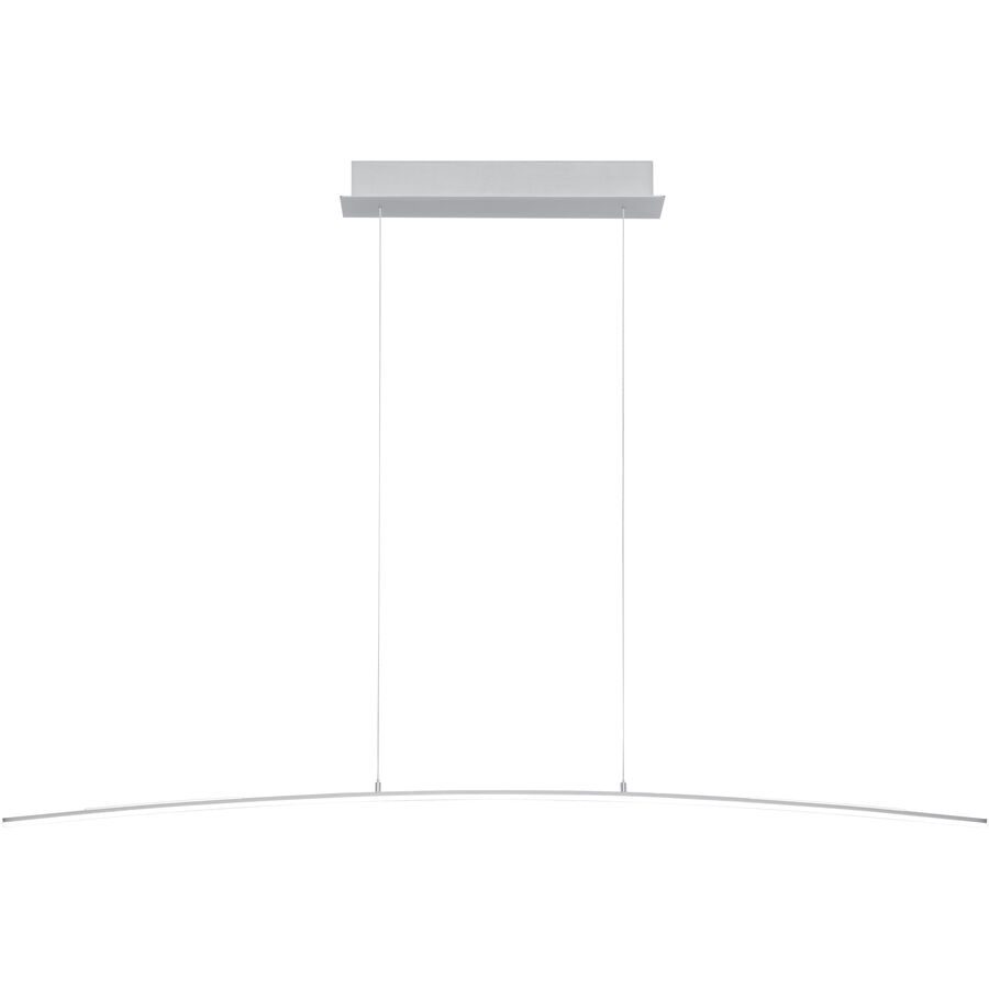 Pendellampe Sira Silber Eisen 150 cm - LED - Lichtfarbe: Extra warmweiss - Pendellampe- LED Energiesparlampe